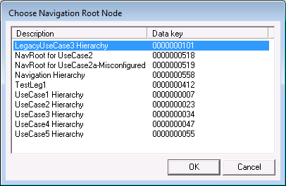 Choose Navigation Root Node